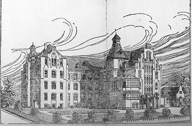 18. Januar 1913 - Einweihung des neuen Hüttenhospitals „Am Marksbach“ am südlichen Hörder Stadtrand